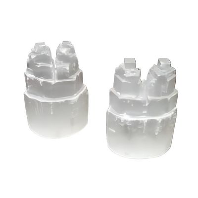 4&quot; Selenite Double Skyscraper Iceberg Rough Stone Specimen, SKU J06-SELTW-Twin-10, UPC 700317383024