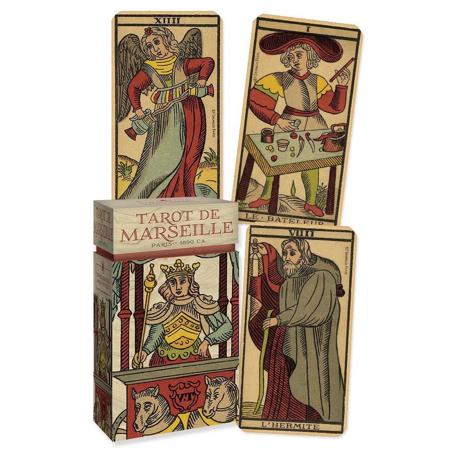 Tarot de Marseille: Paris 1890 by Lo Scarabeo, Giordano Berti, SKU LW2254, UPC 700317378679