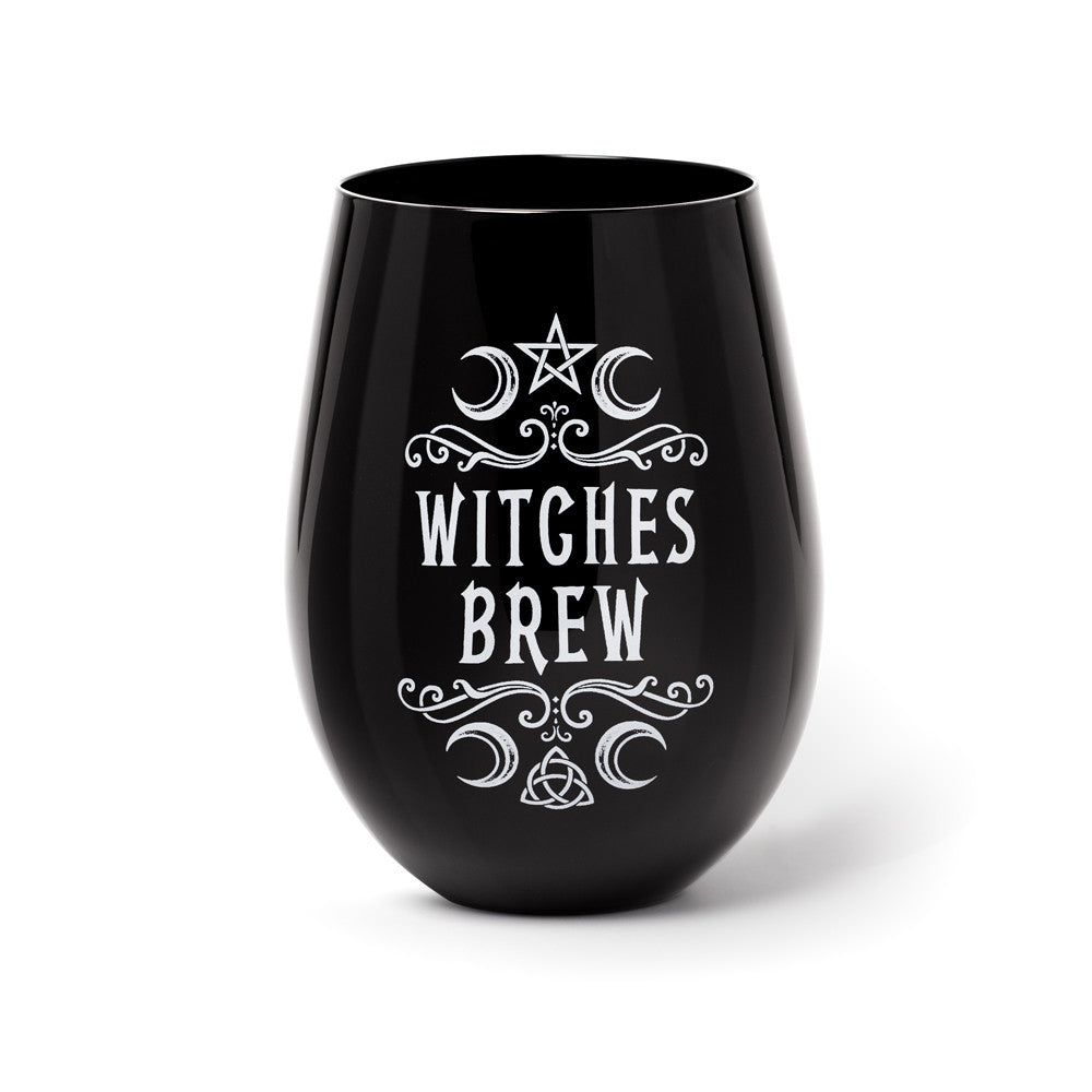 17 oz Black Drinking Glass - Witches Brew, SKU AL-SG3, UPC 700317354048
