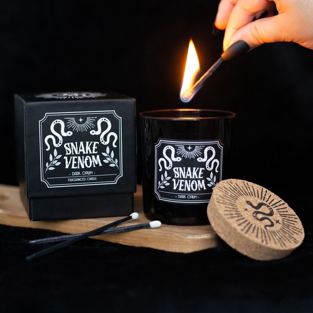 Snake Venom Dark Opium Candle, SKU PG-15460, UPC 700317359746