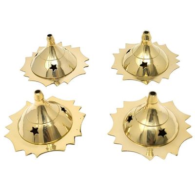 2.5&quot; Brass Cone Charcoal Burner, SKU I03-041-213, UPC 700317383369