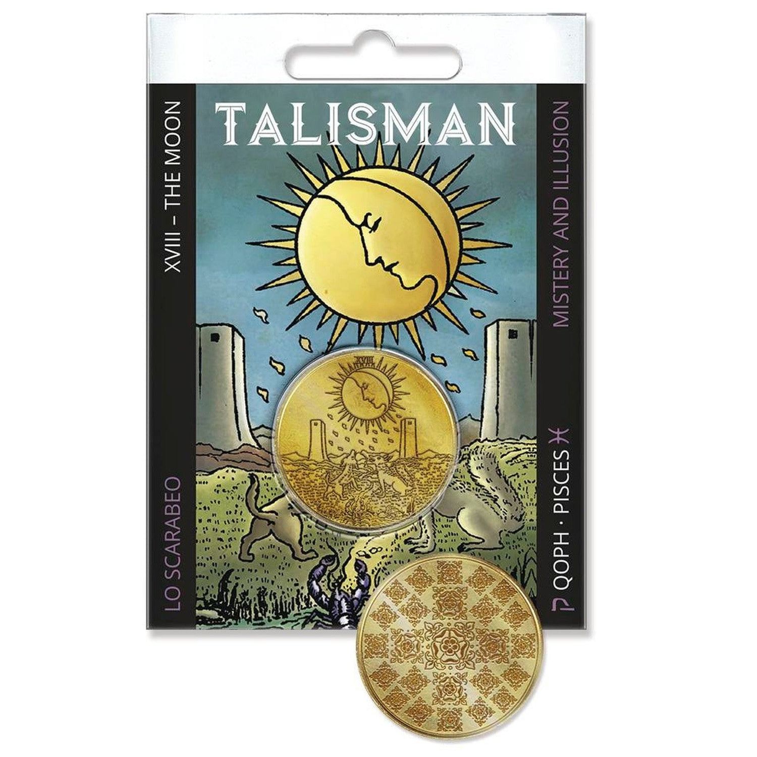 Tarot Talisman: The Moon by Lo Scarabeo, SKU LW2307, UPC 700317387084
