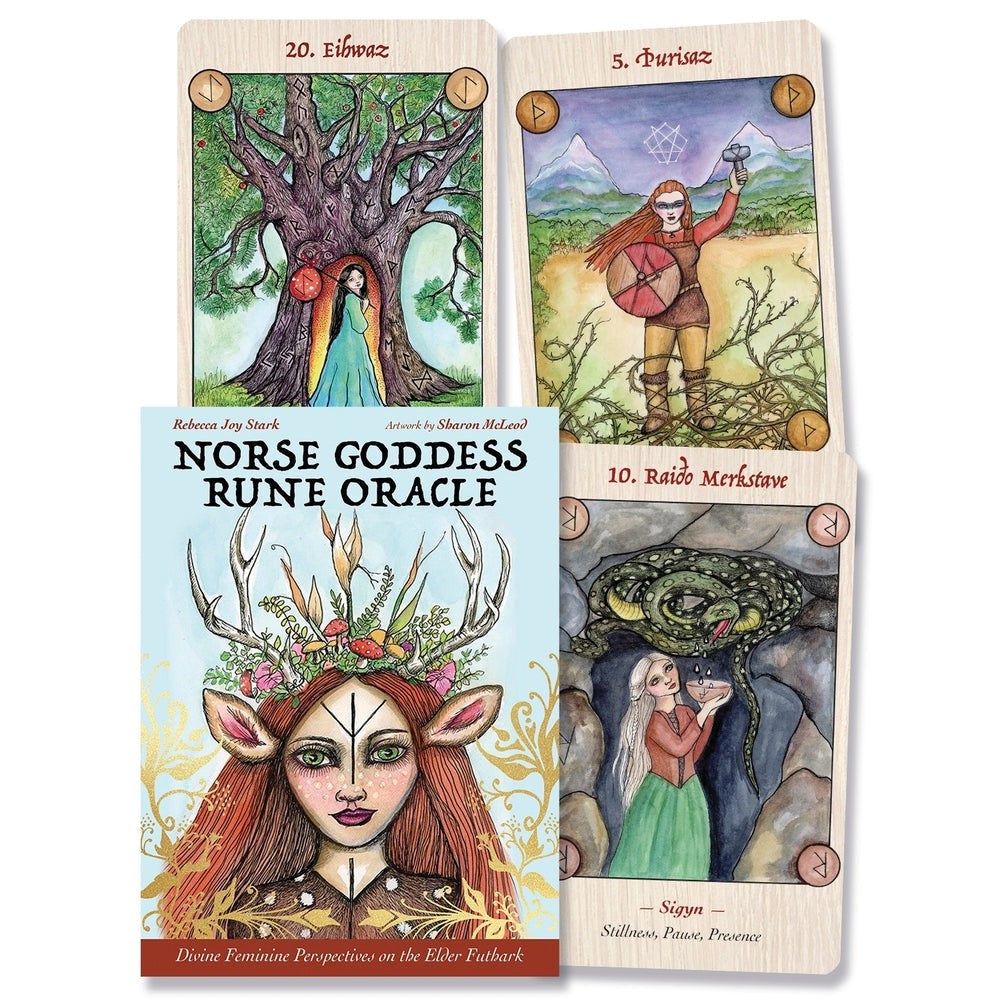 Norse Goddess Rune Oracle by Rebecca Joy Stark, Sharon McLeod, SKU LW2106, UPC 700317312772