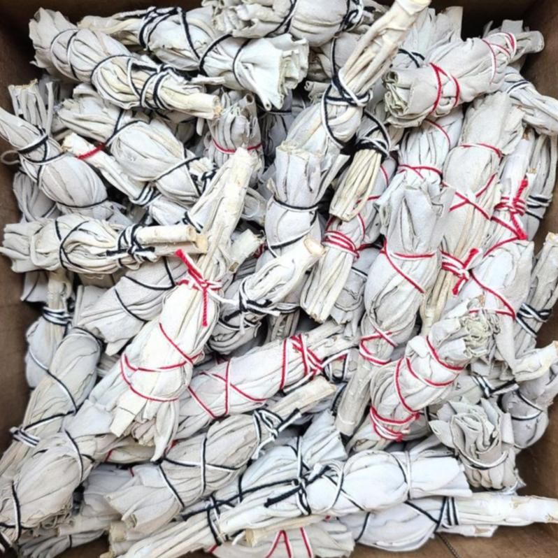 3&quot; California White Sage Mini Torch Smudge Stick (Pack of 100), SKU MSCUTIE-100PK, UPC 700317412472