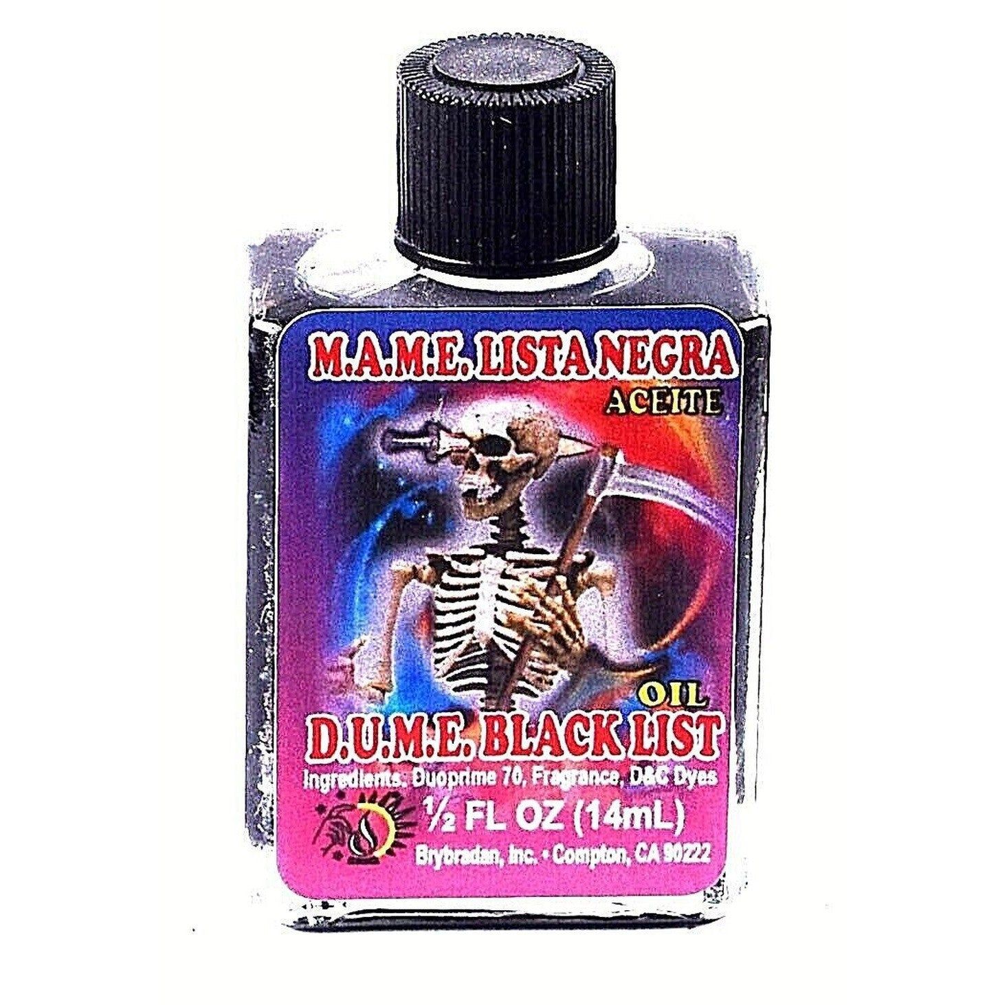 1/2 oz Brybradan Spiritual Oil - D.U.M.E. Black List, SKU RM-287064, UPC 700317362081
