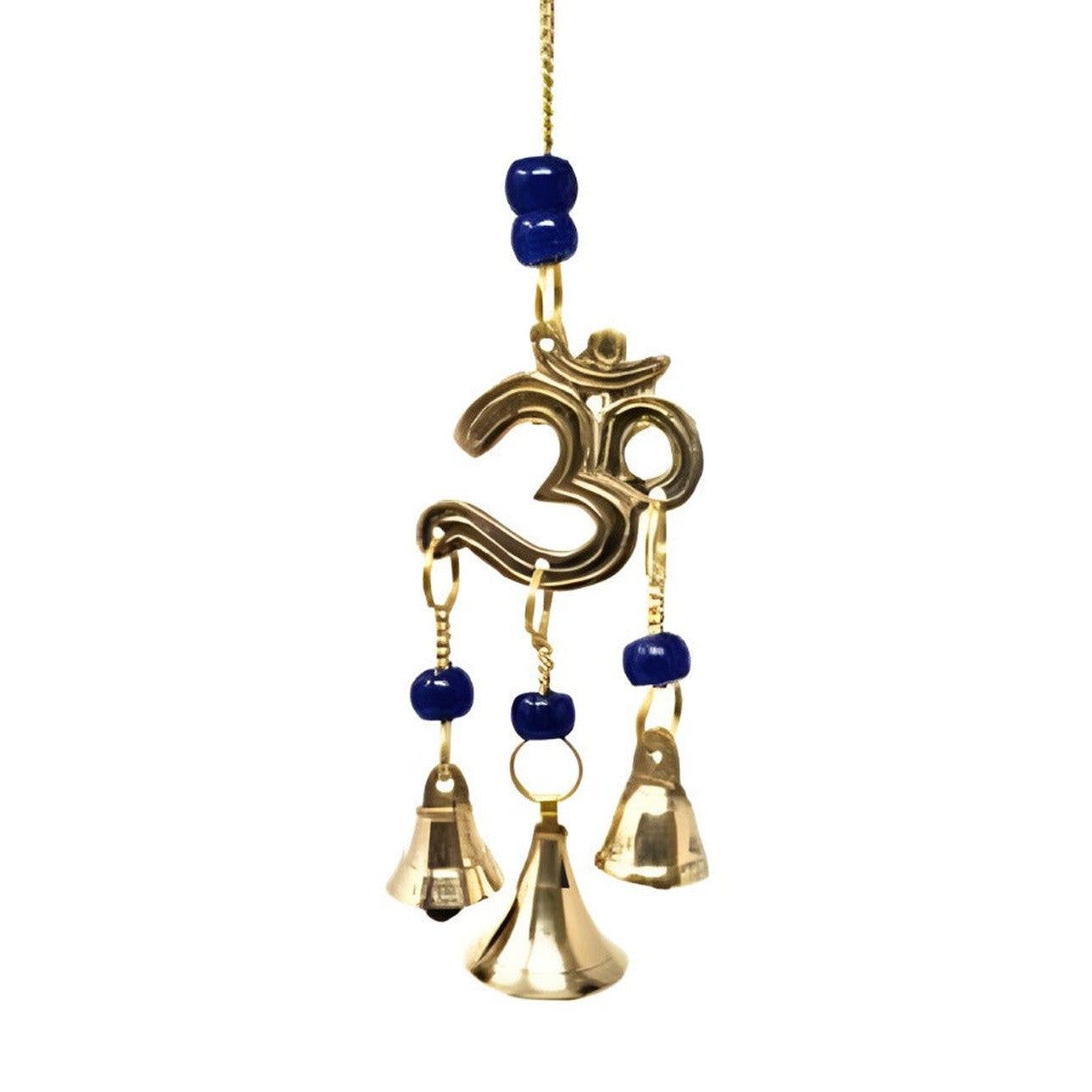 8&quot; Om Brass Wind Chime, SKU F04-096-7535, UPC 700317378013