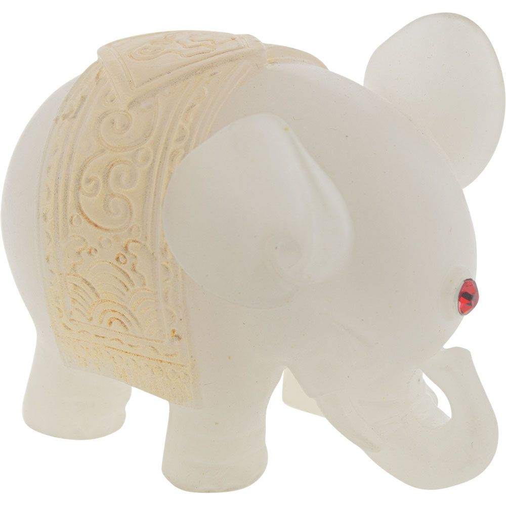 2.5&quot; Polyresin Feng Shui Figurine - White Elephant, SKU KH-33492, UPC 700317357612