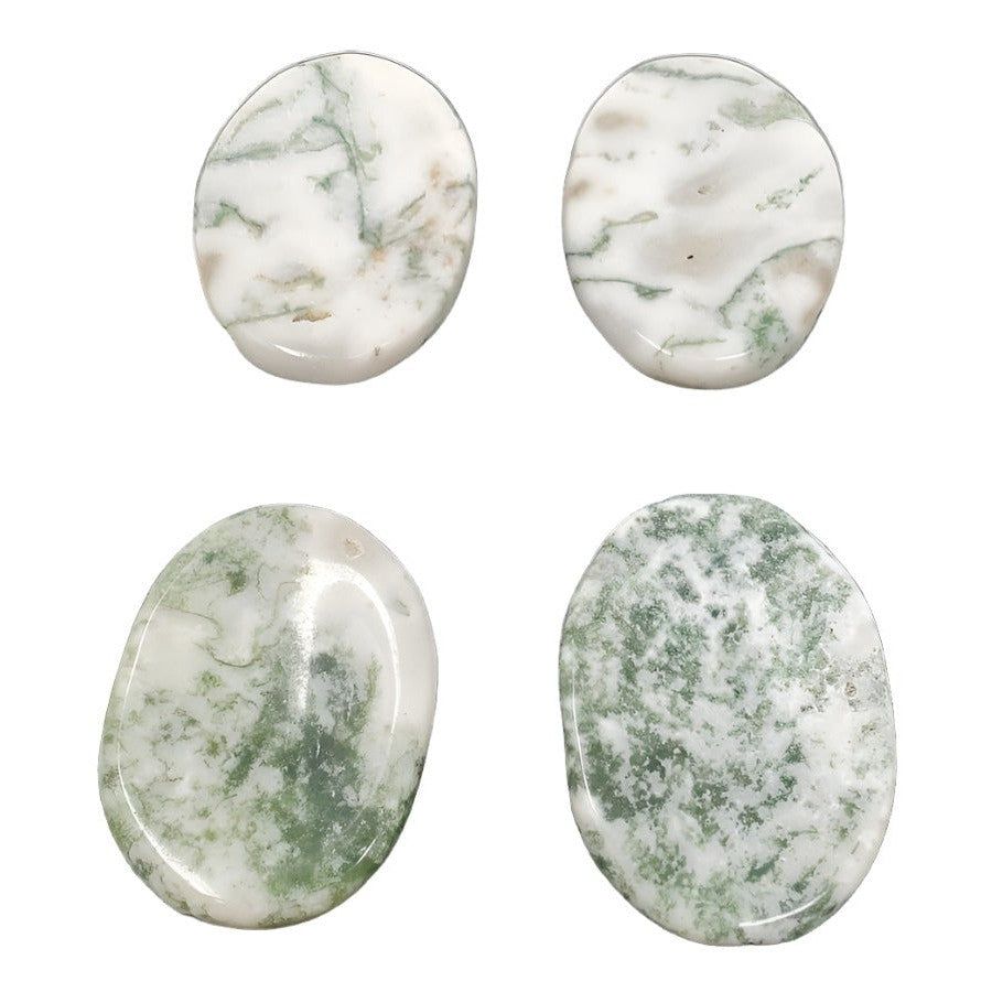 Worry Stone - Tree Agate, SKU U00-38-WOST-38-1, UPC 700317382157