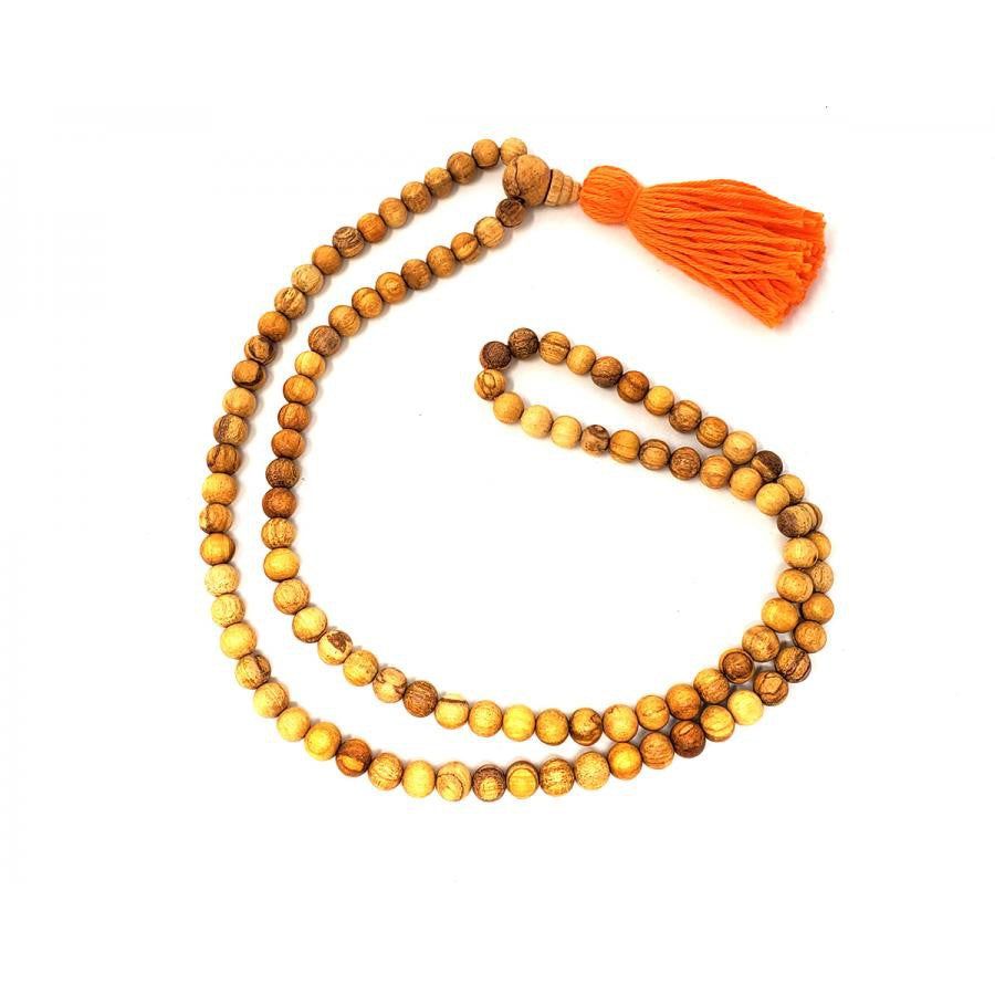 8-9 mm Palo Santo Prayer Mala (108 Beads), SKU K04-34-PS-JAPML, UPC 700317372684