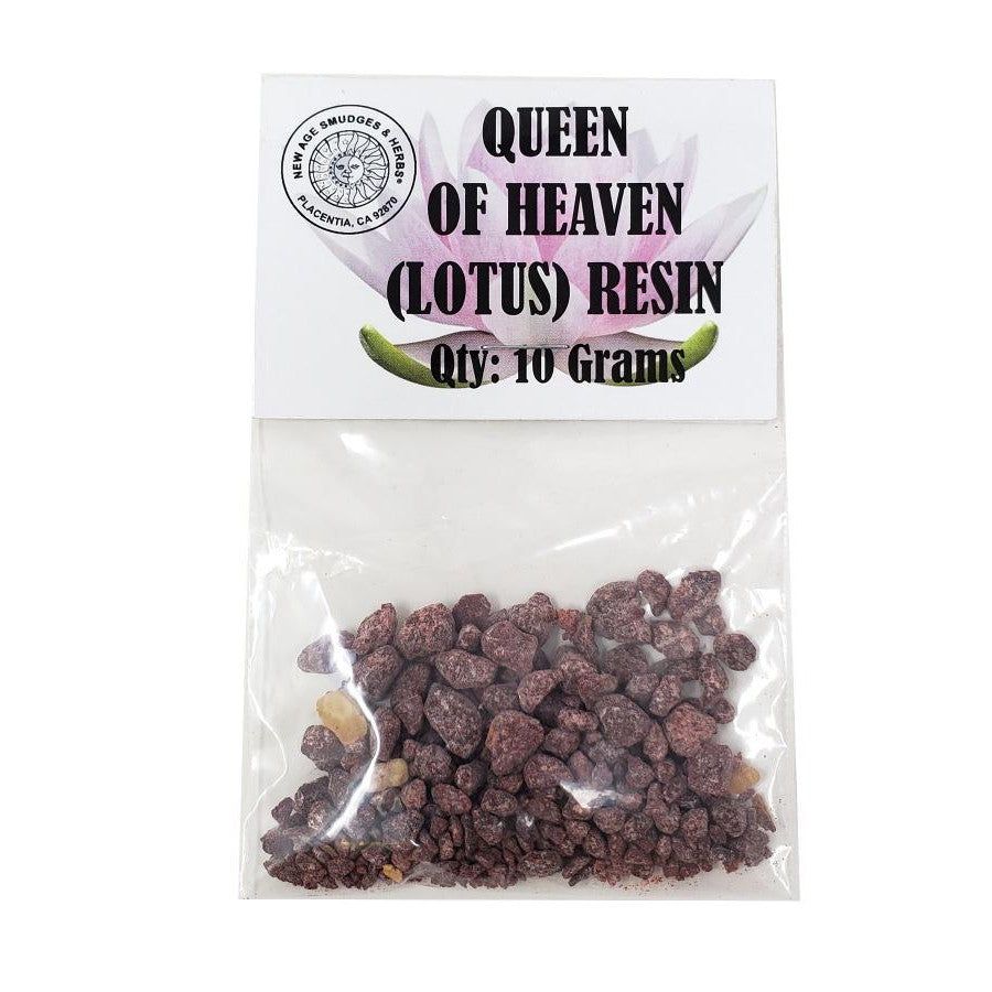 Queen of Heaven (Lotus) Resin 10 Grams, SKU K03-04-IS-QHR, UPC 700317313847