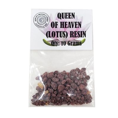 Queen of Heaven (Lotus) Resin 10 Grams, SKU K03-04-IS-QHR, UPC 700317313847