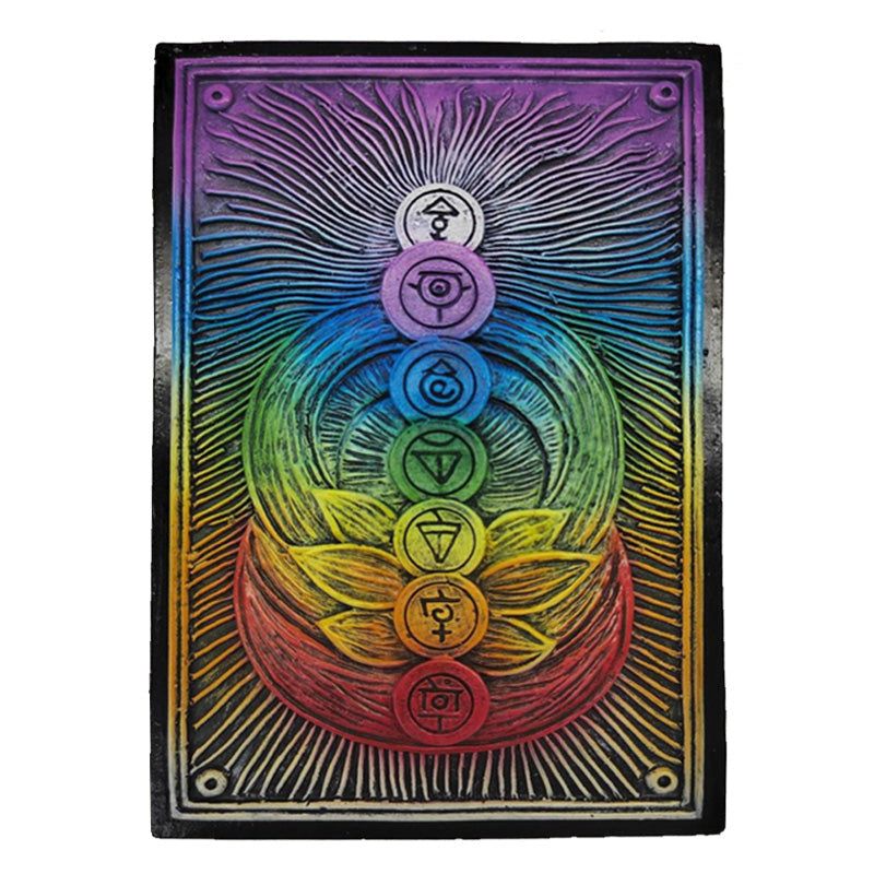 5.6&quot; Rainbow Chakra Tarot Display Box, SKU PG-15990, UPC 700317395690