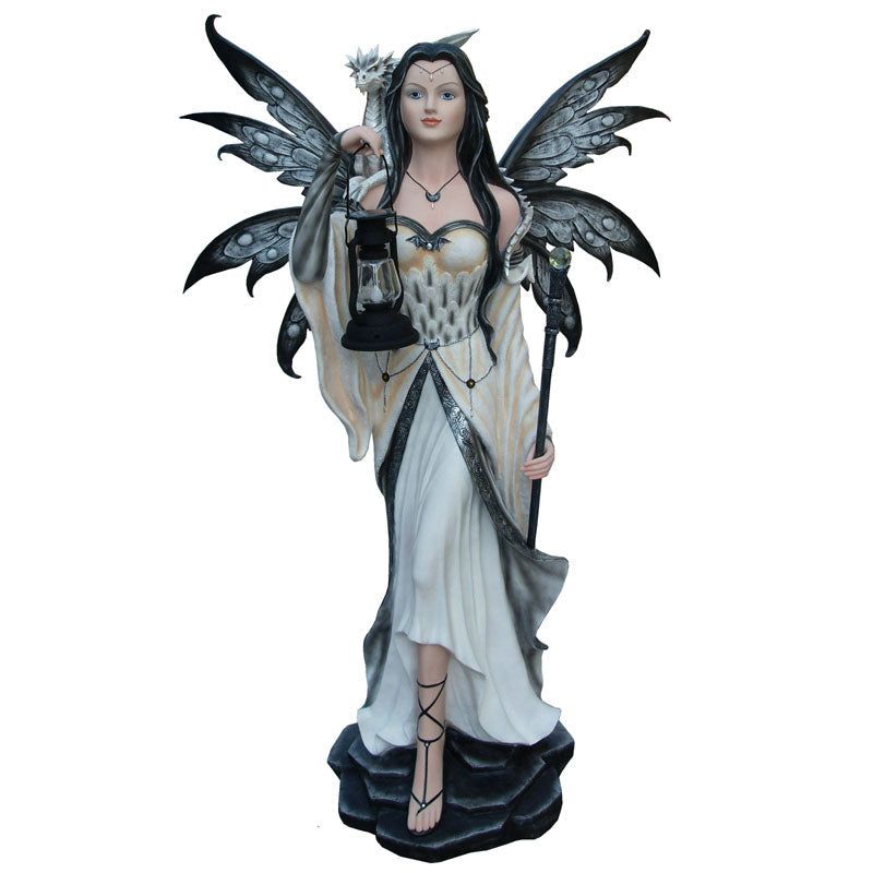 4&#39; Winter Shadow Fairy Statue, SKU PG-15427, UPC 700317310938