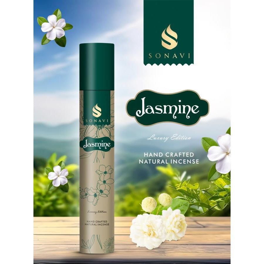 SONAVI Luxury Edition Incense Sticks - Jasmine (50 Grams), SKU SA-JS50, UPC 700317380634
