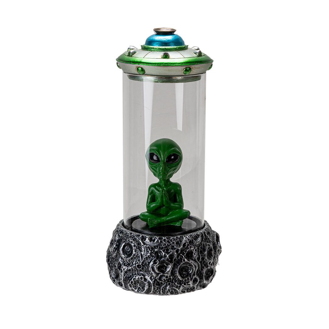 9&quot; Alien UFO Backflow Incense Burner, SKU PG-16236, UPC 700317418917