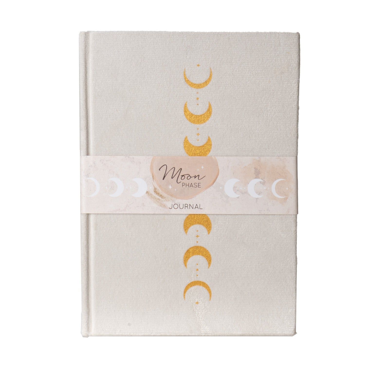 6&quot; x 8&quot; Velvet Journal - Moon Phases, SKU PG-16021, UPC 700317403623