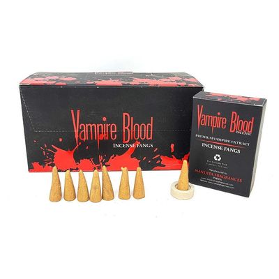 Vampire Blood Incense Fangs (10 cones), SKU C04-03-VBCONE-1, UPC 700317381013