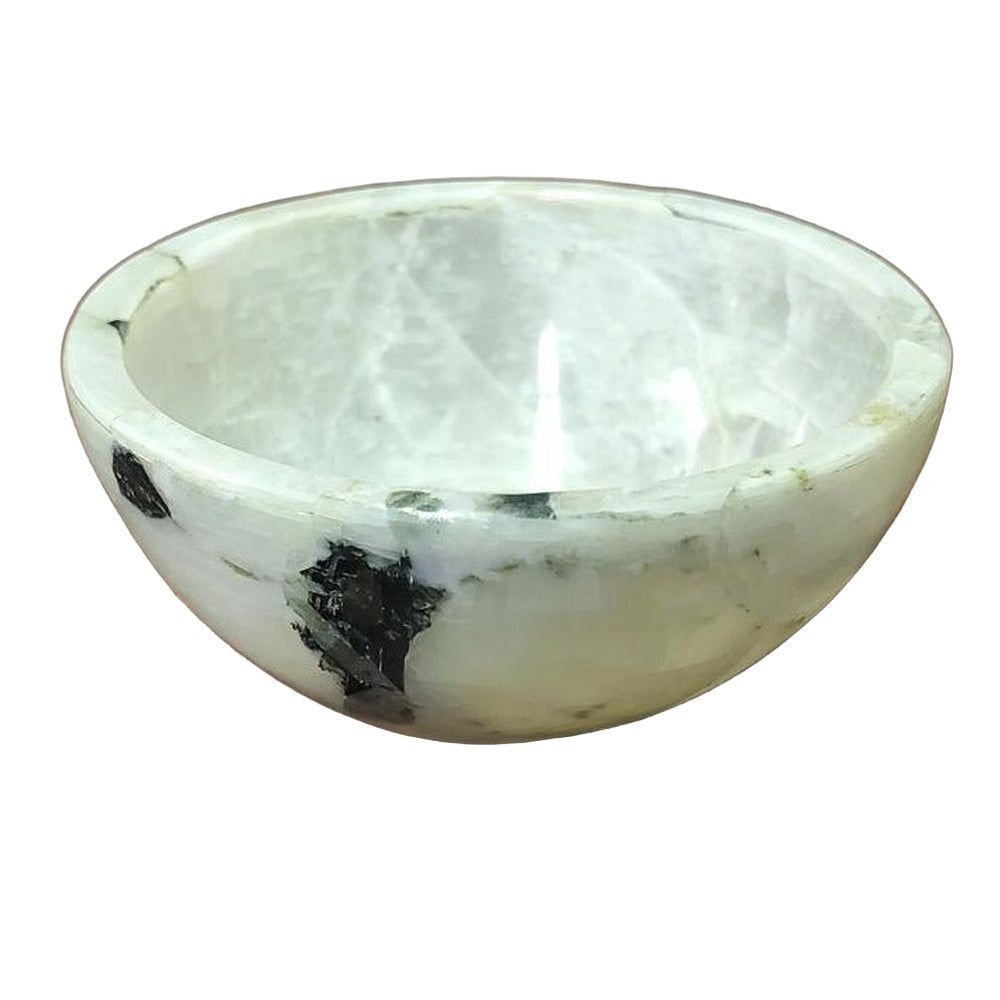 2&quot; Rainbow Moonstone Gemstone Bowl, SKU Bowl-2Rainbow, UPC 700317307181