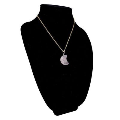 Amethyst Crescent Moon Gemstone Pendant, SKU QQ200-P210, UPC 700317384045