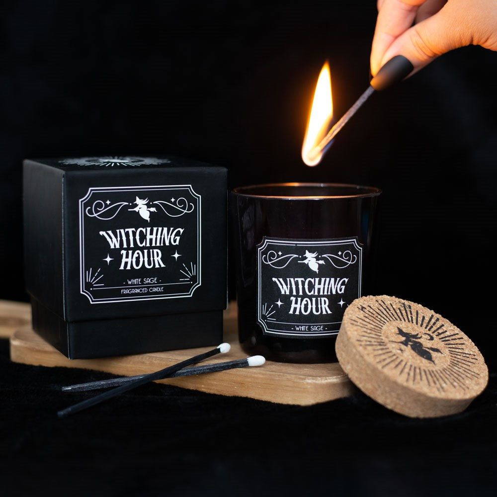 Witching Hour White Sage Candle, SKU PG-15458, UPC 700317359715
