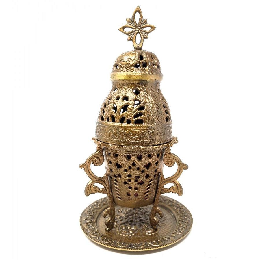 9&quot; Church Brass Charcoal Burner, SKU IBB99, UPC 700317303480