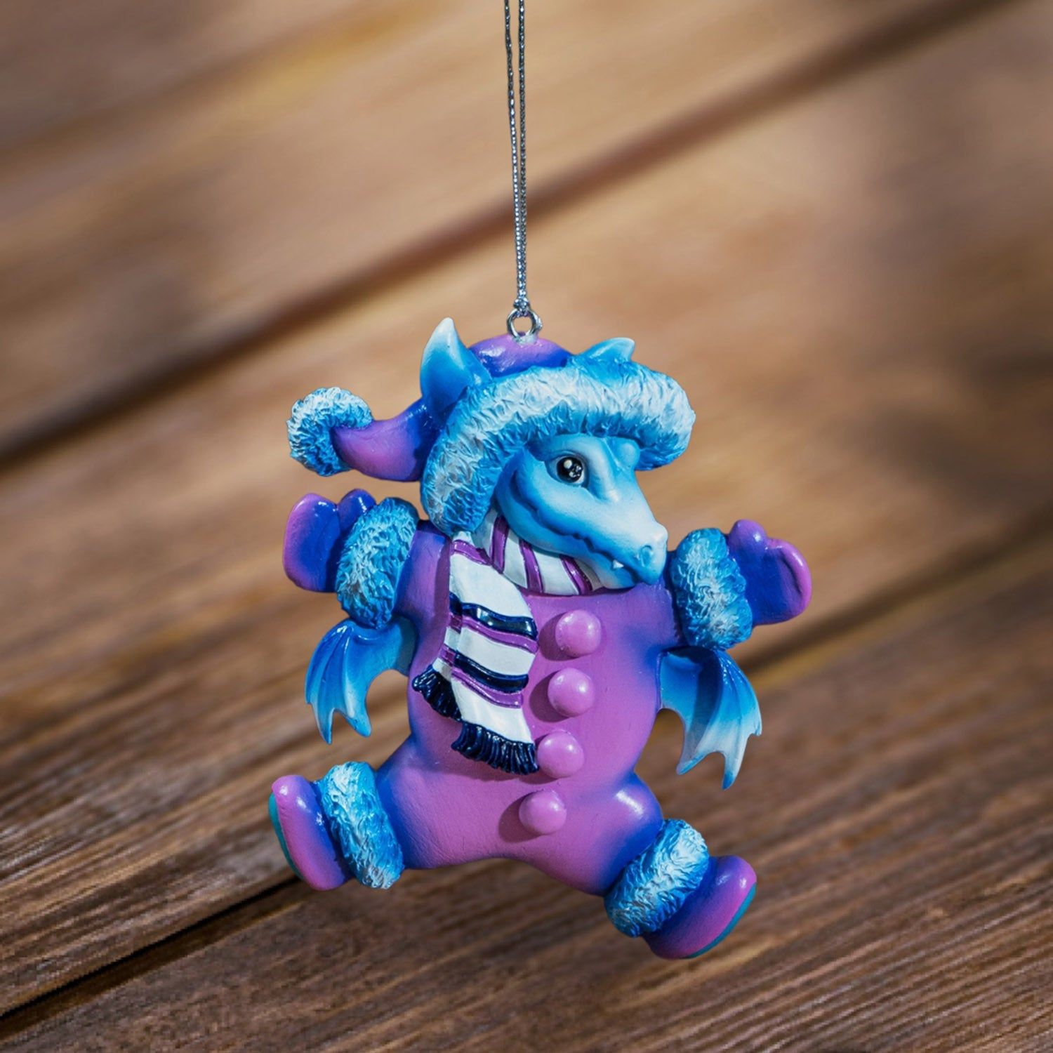 4&quot; Snow Suit Dragon Ornament by Ruth Thompson, SKU PG-15552, UPC 700317314912