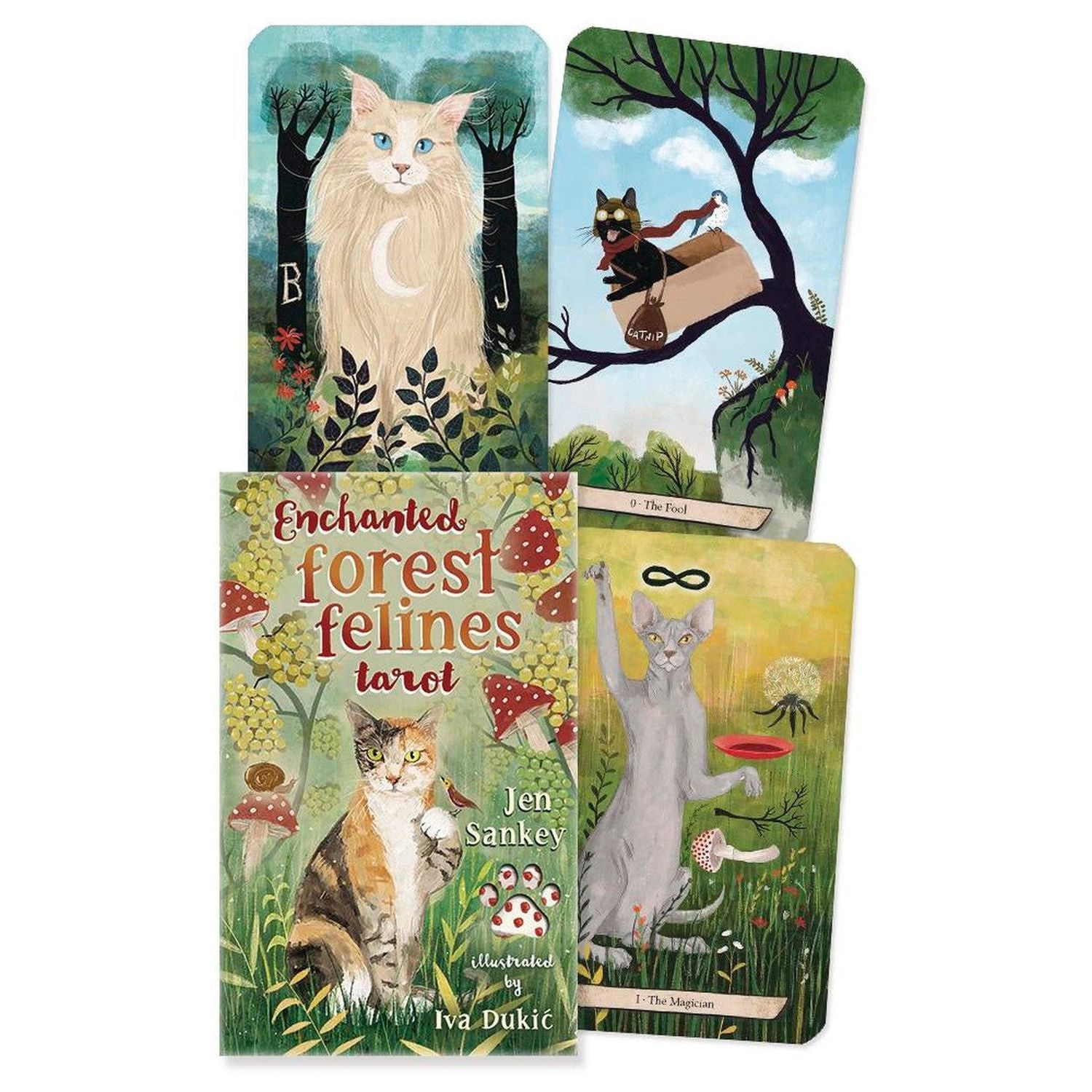 Enchanted Forest Felines Tarot by Jen Sankey, Iva Dukic, SKU LW2375, UPC 700317407287