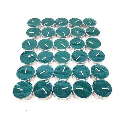 Tealight Candles - Unscented Green (Pack of 30), SKU T02-08-TL-30-Green, UPC 700317385189