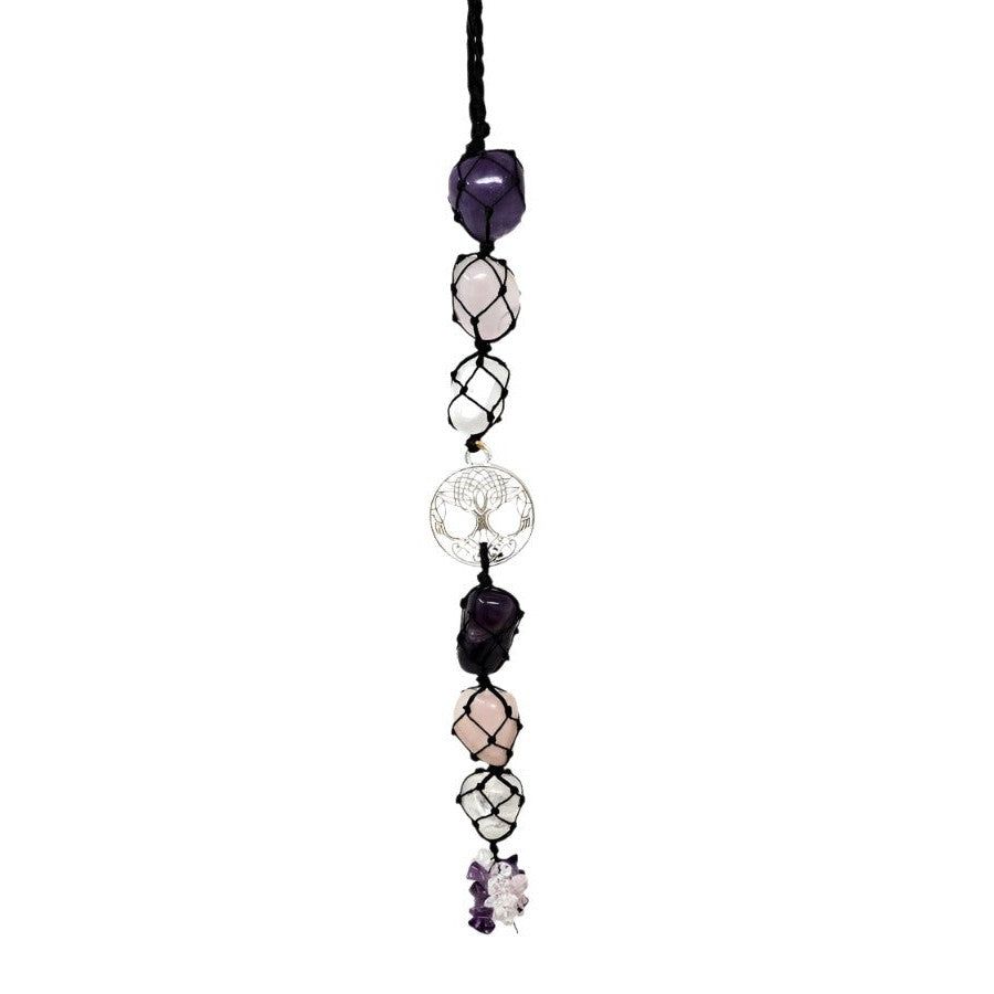 12&quot; Tree of Life Gemstone Hanging Decor, SKU M01-62-WH7, UPC 700317385745