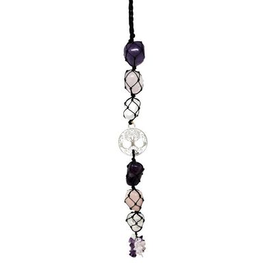 12&quot; Tree of Life Gemstone Hanging Decor, SKU M01-62-WH7, UPC 700317385745
