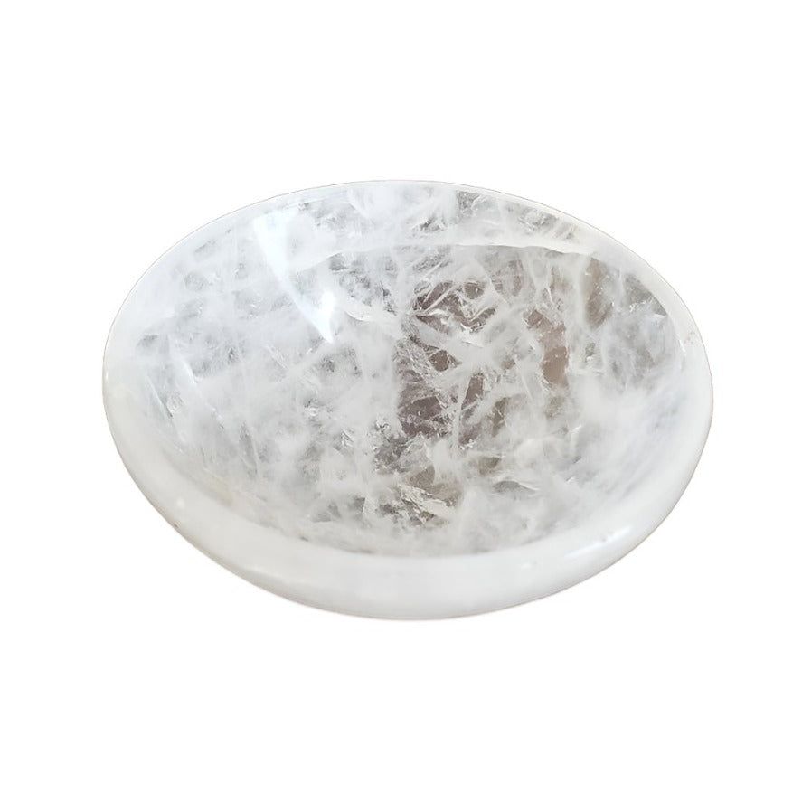 2&quot; Clear Quartz Gemstone Bowl, SKU 2CQ, UPC 700317307464