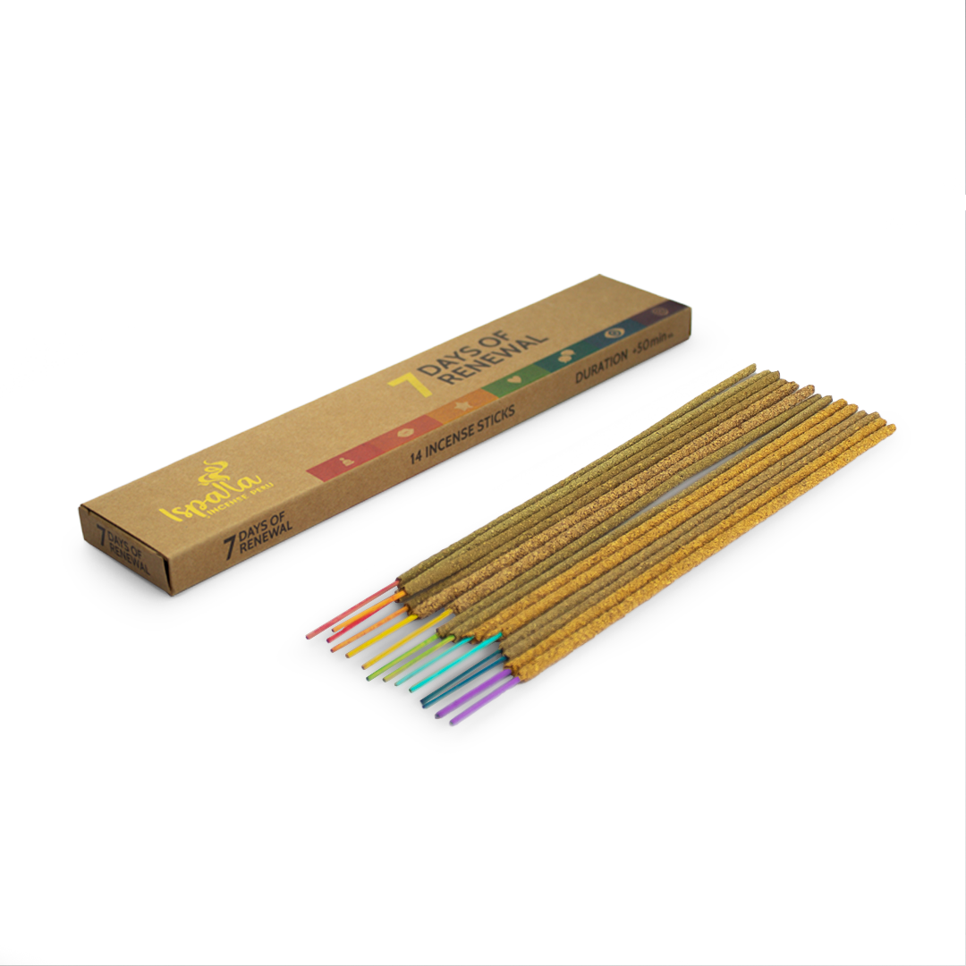 Ispalla - 7 Day Renewal Incense Sticks (14 Pack), SKU C07-03-IPS-7Daydz-1, UPC 700317356721