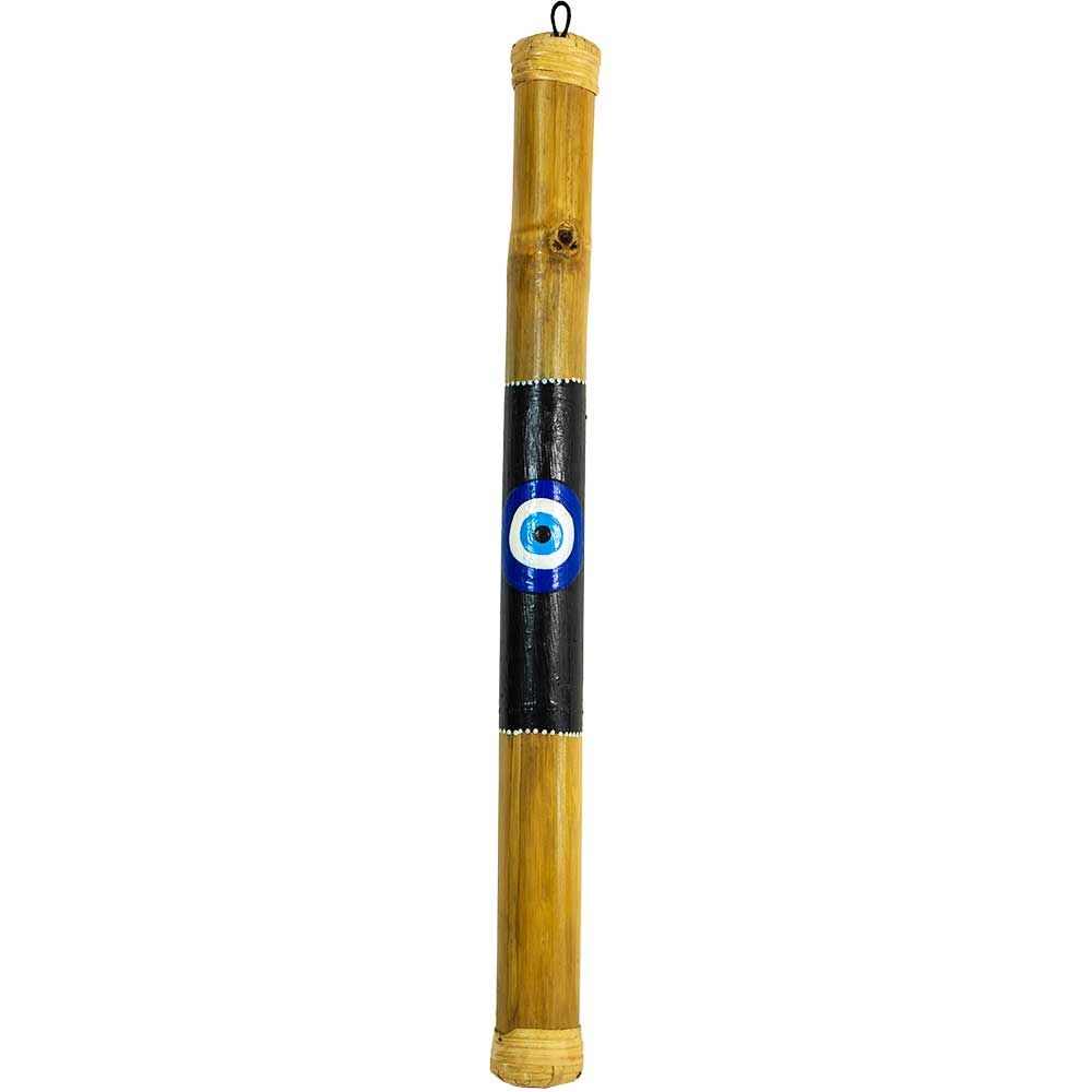 11&quot; Bamboo Painted Rainstick - Evil Eye, SKU KH-31283, UPC 700317389552