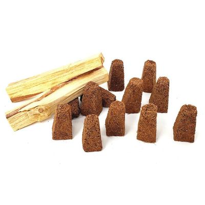 Natural White Sage &amp; Palo Santo Sage Smudge Cones (12 Pack), SKU WSPC-12PK, UPC 700317308638