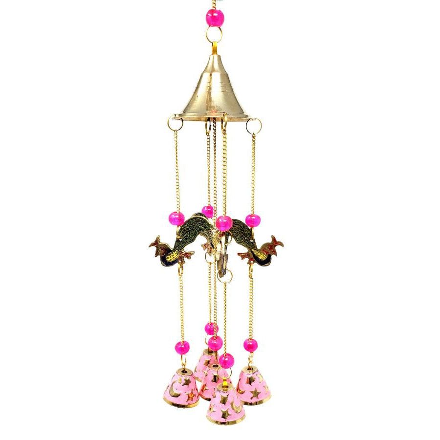 14&quot; Peacock Brass Wind Chime, SKU 7545, UPC 700317304401