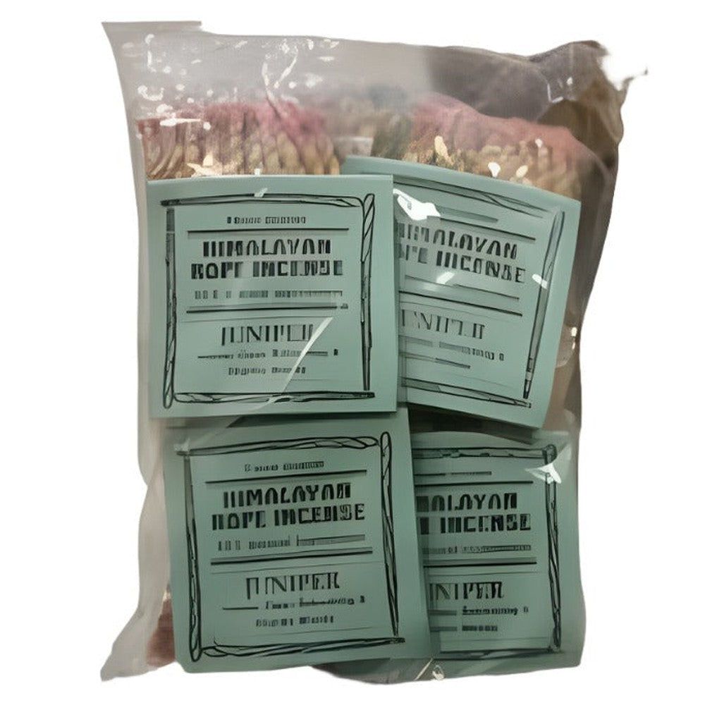 Tibetan Rope Incense with Burner - Juniper (20 Ropes), SKU T06-33-TJR-1, UPC 700317385417