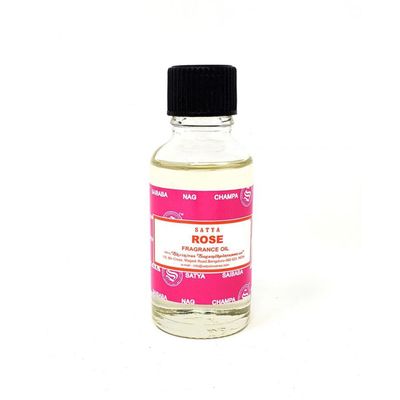 30 ml Satya Fragrance Oil - Rose, SKU SRSOIL30, UPC 700317303176