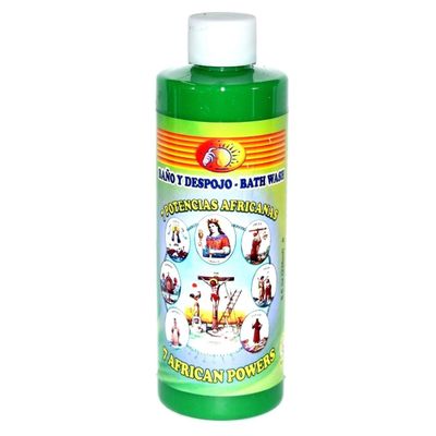 8 oz Aura Bath &amp; Floor Wash - 7 African Powers (7 Potencias Africanas), SKU RM-10376, UPC 700317365…