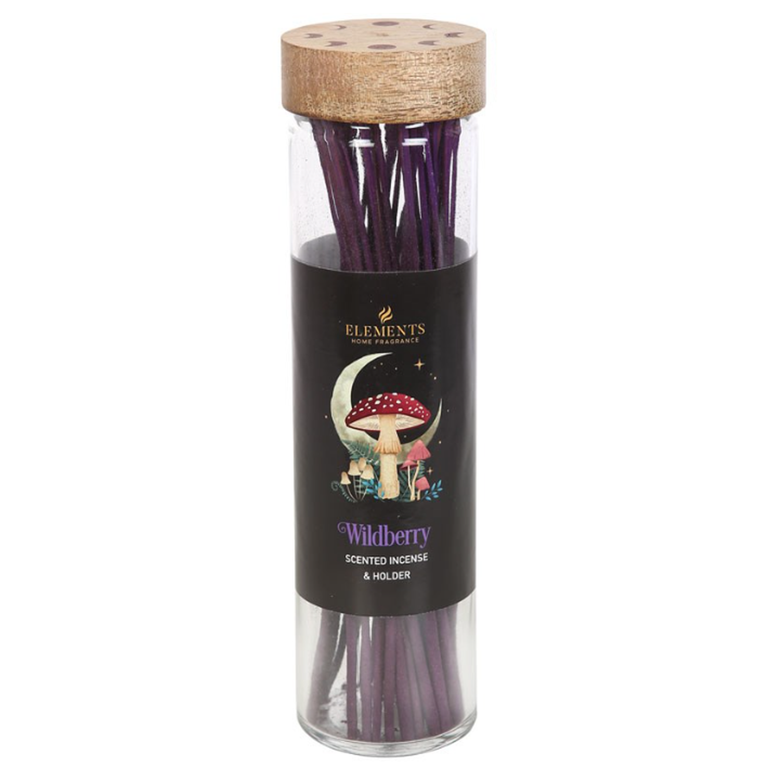 Dark Forest Wildberry Glass Incense with Burner (30 Sticks), SKU PG-15450-1, UPC 700317355953