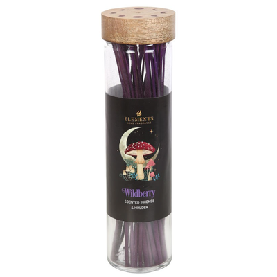 Dark Forest Wildberry Glass Incense with Burner (30 Sticks), SKU PG-15450-1, UPC 700317355953