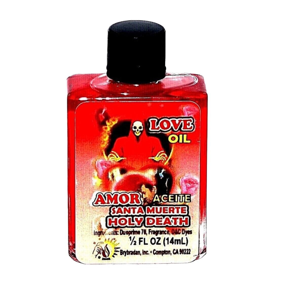 1/2 oz Brybradan Spiritual Oil - Holy Death Love, SKU RM-49069, UPC 700317362319