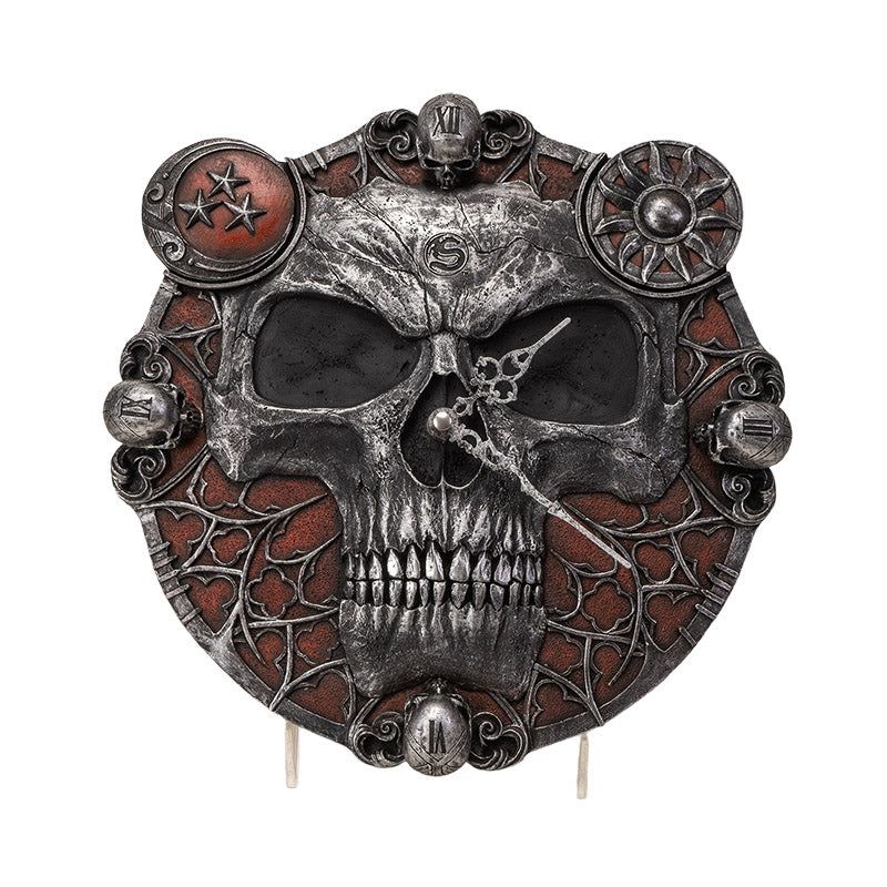 Hands of Death Skull Wall Clock, SKU PG-15482, UPC 700317306412