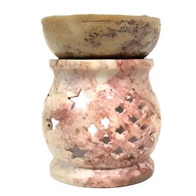 3&quot; Carved Soapstone Oil Aroma Lamp, SKU STSA, UPC 700317305965