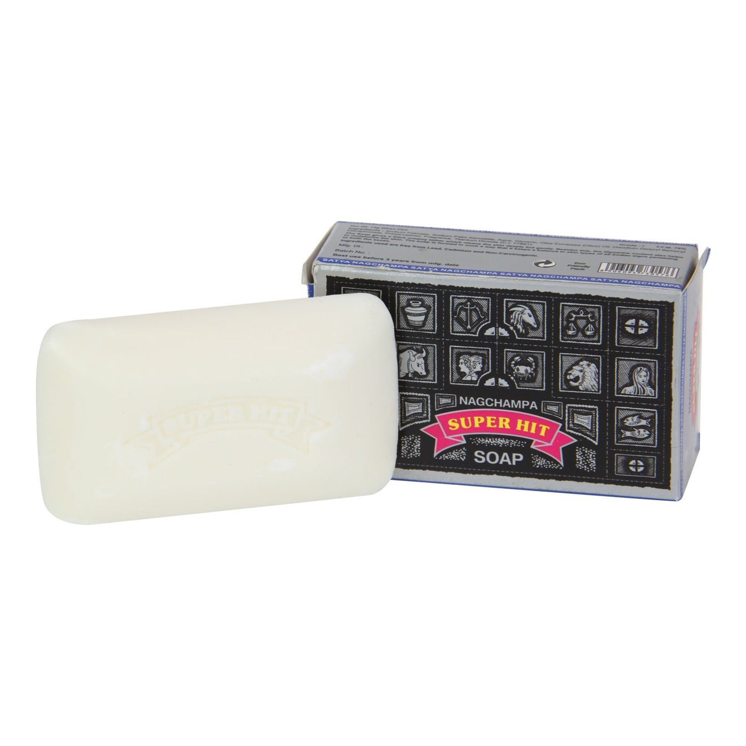 75 gram Nag Champa Super Hit Soap Bar, SKU NSSH, UPC 700317415299