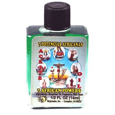1/2 oz Brybradan Spiritual Oil - 7 African Powers, SKU RM-UNK1, UPC 700317363040