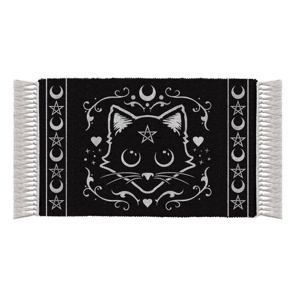 38&quot; x 20&quot; Purrfect Spell Cat Cotton Rug, SKU AL-RUG1, UPC 700317385066