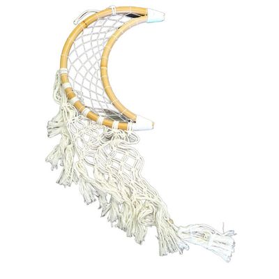 47&quot; Dream Catcher - Crescent Moon Macrame, SKU S03-DC88, UPC 700317375333