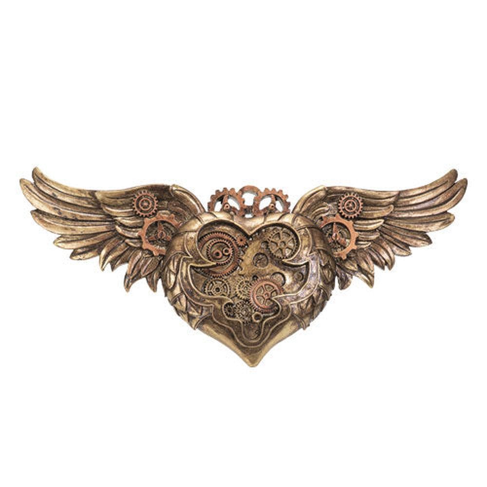 11.8&quot; Steampunk Winged Heart, SKU PG-14351, UPC 700317392811