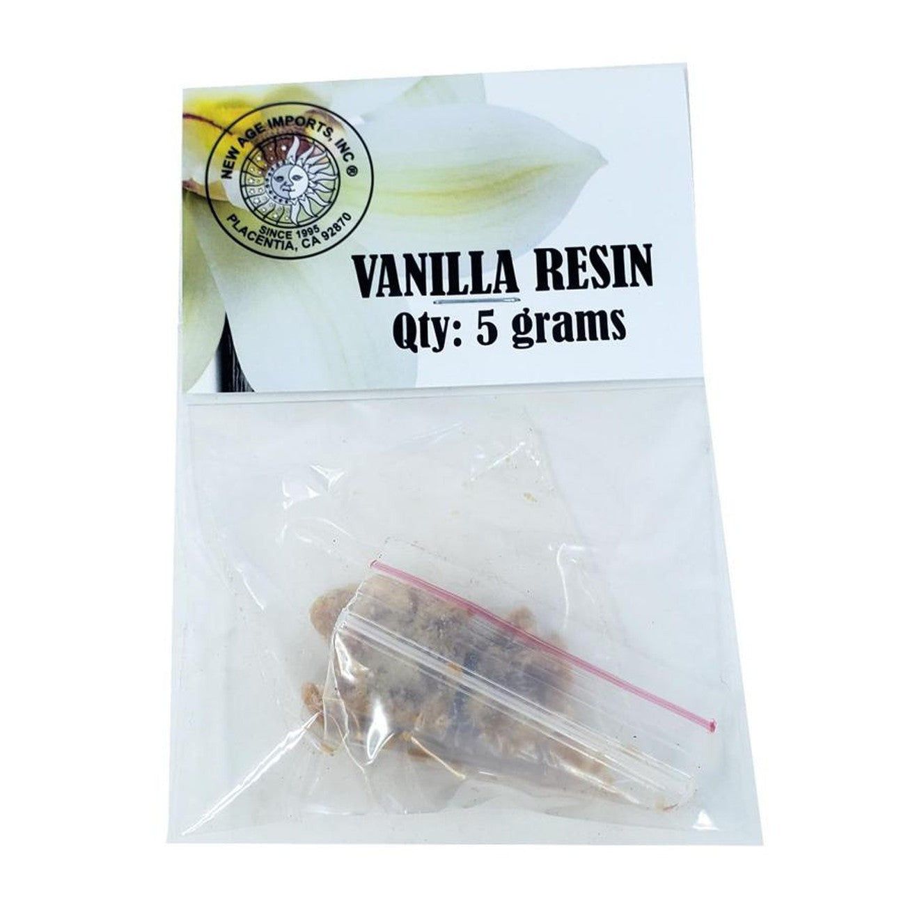 Vanilla Resin 5 Grams, SKU H07-096-VN05, UPC 700317313960
