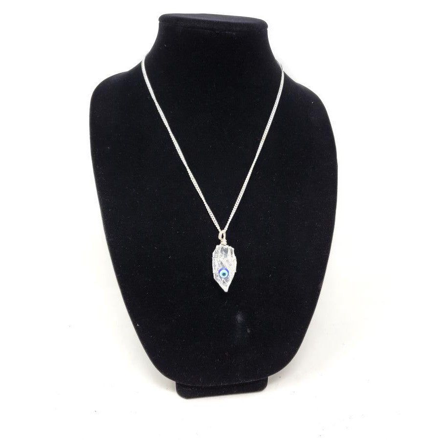 Evil Eye with Crystal Quartz Gemstone Pendant, SKU QQ170-P180, UPC 700317384106